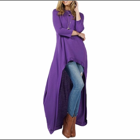 purple high low top